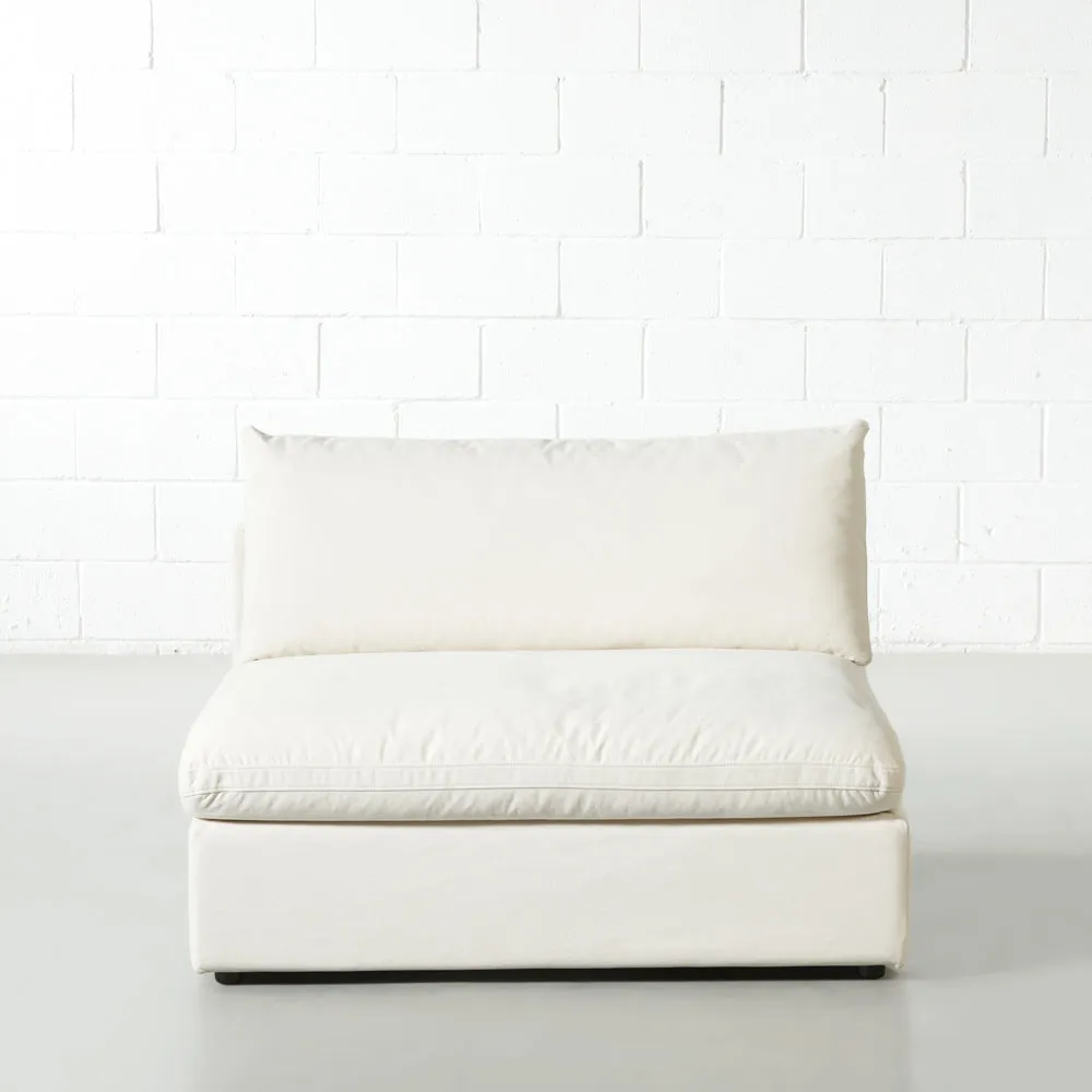 COSMIC - Cream Fabric Armless Chair Module