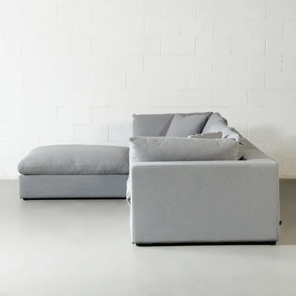 COSMIC - Grey Fabric Modular Sectional (4 piece)