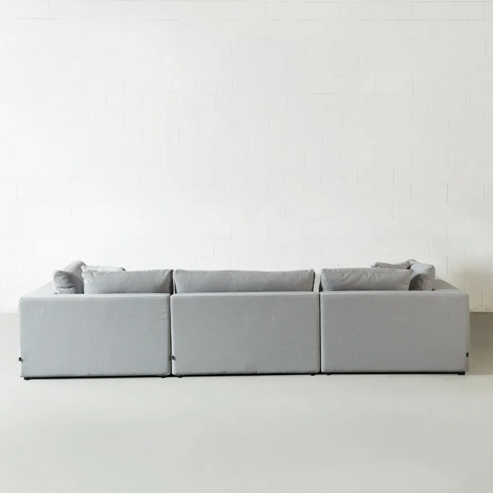 COSMIC - Grey Fabric Modular Sectional (4 piece)