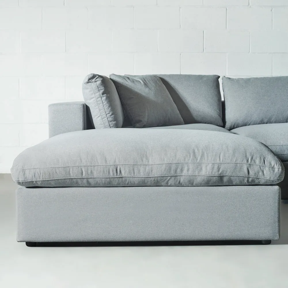 COSMIC - Grey Fabric Modular Sectional (4 piece)