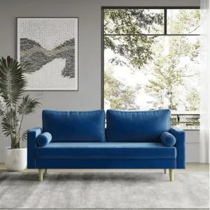 Craftmen Modern Sofa Set in Suede Fabric