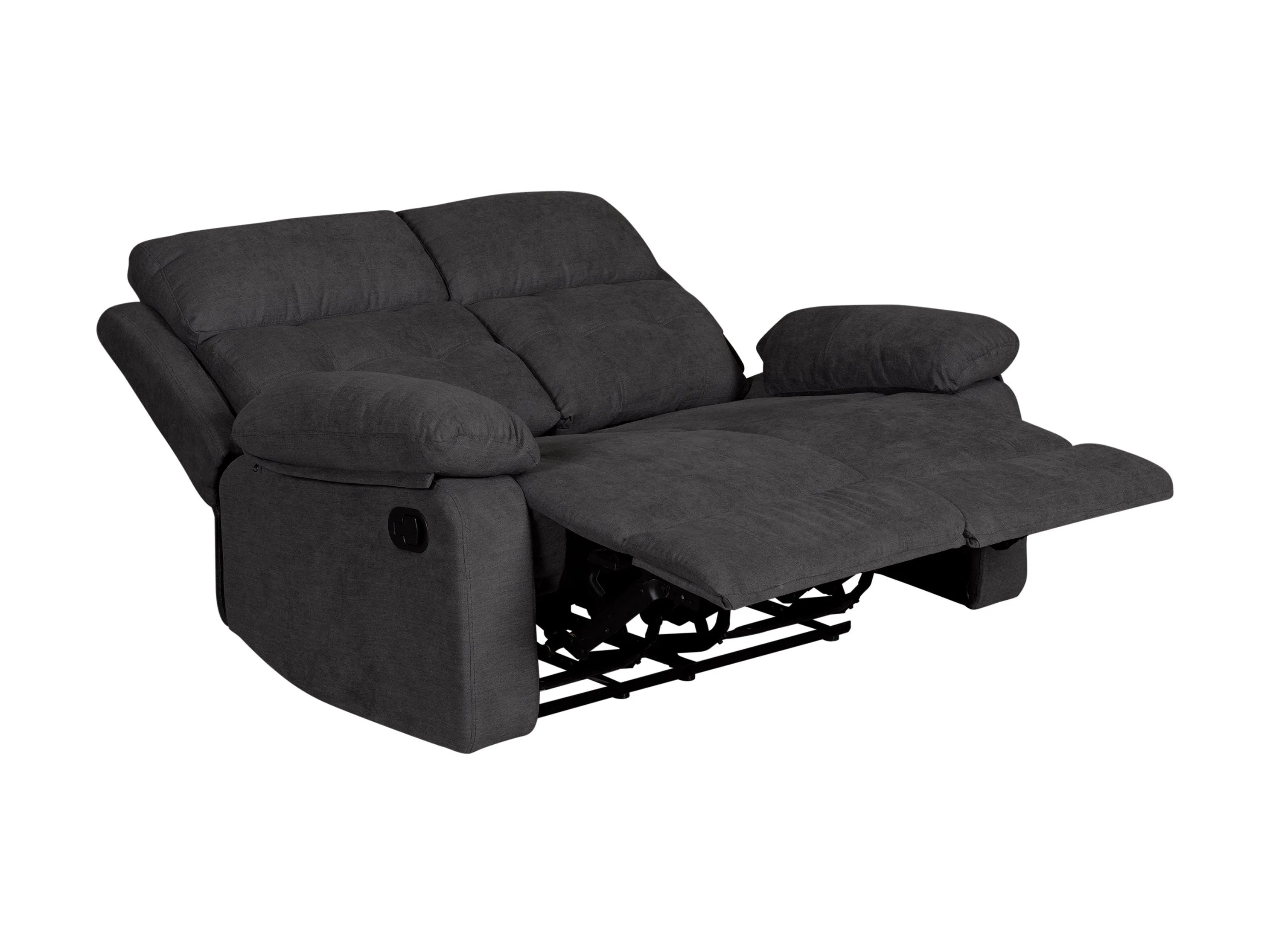 Dark Grey 2 Seater Recliner Sofa