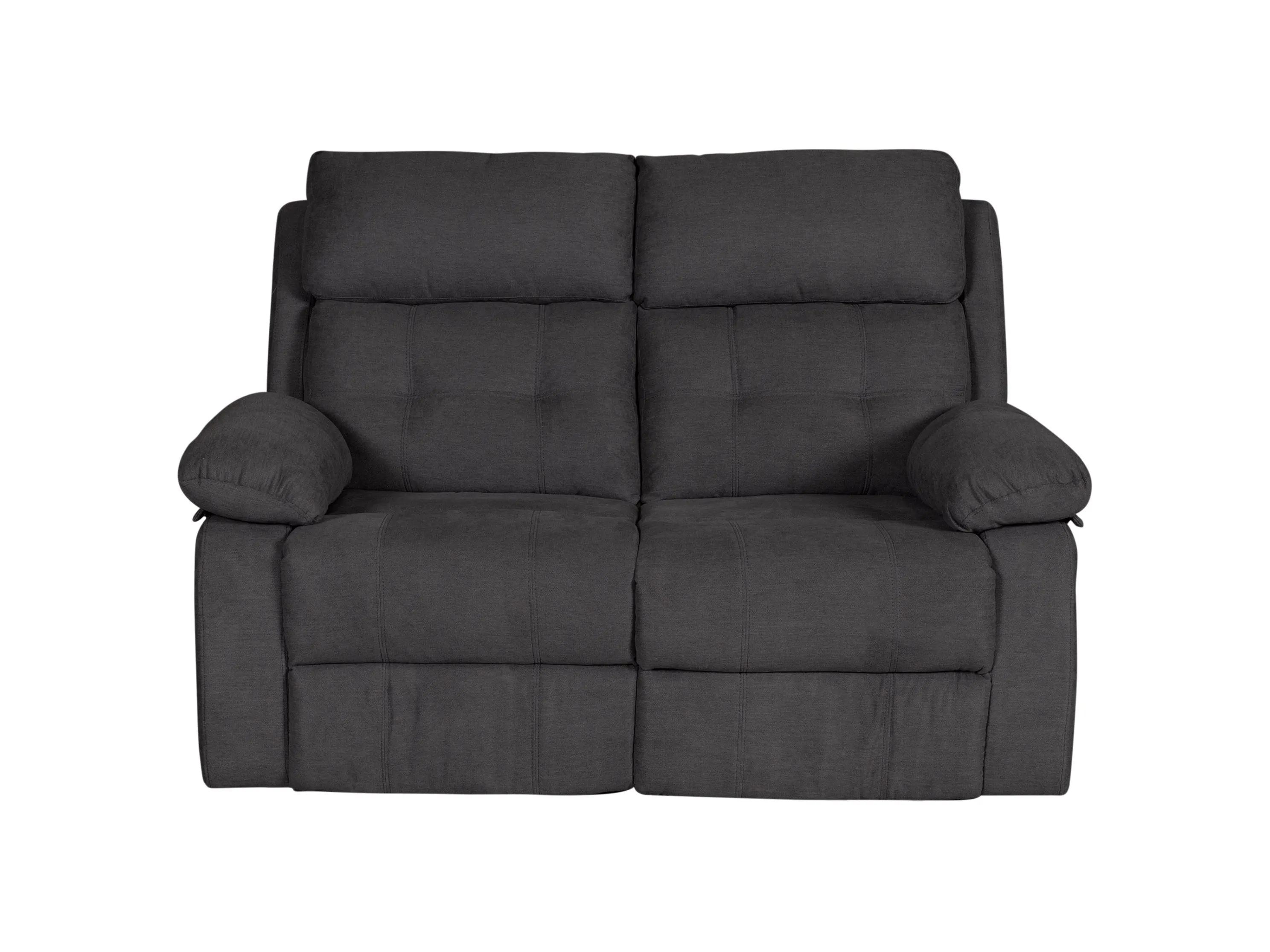 Dark Grey 2 Seater Recliner Sofa