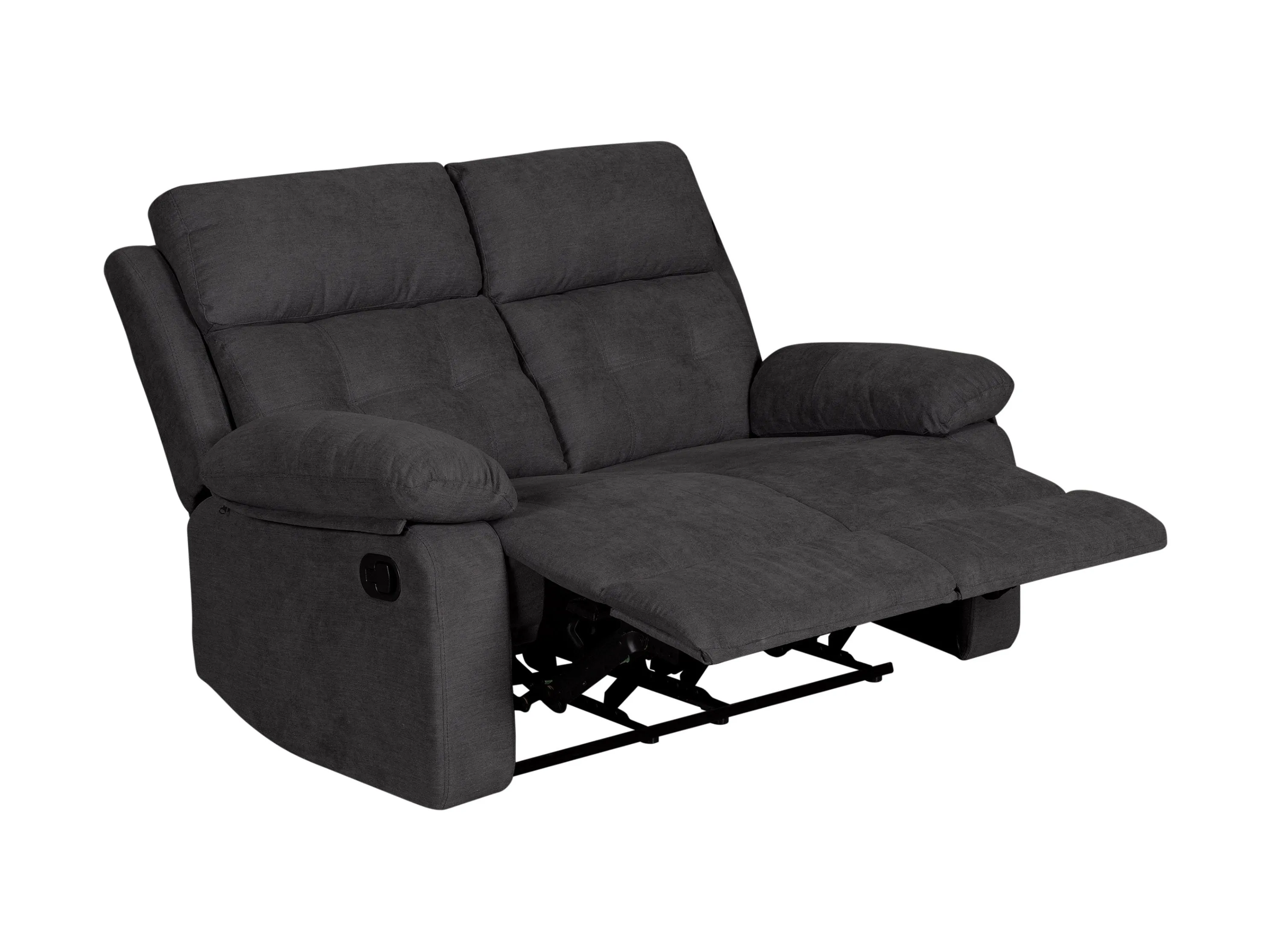 Dark Grey 2 Seater Recliner Sofa