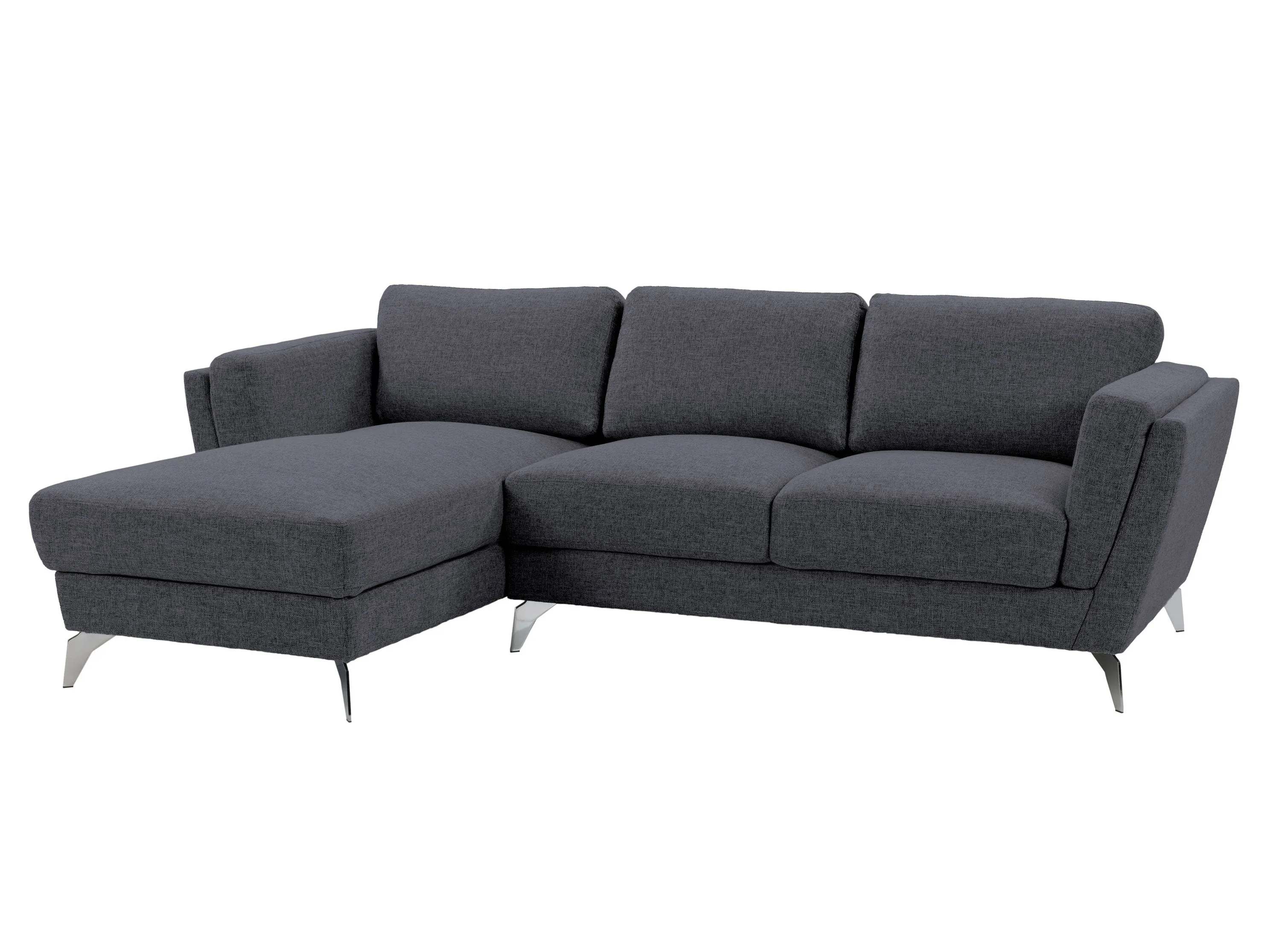 Deep Blue Left Facing L Shaped Sofa