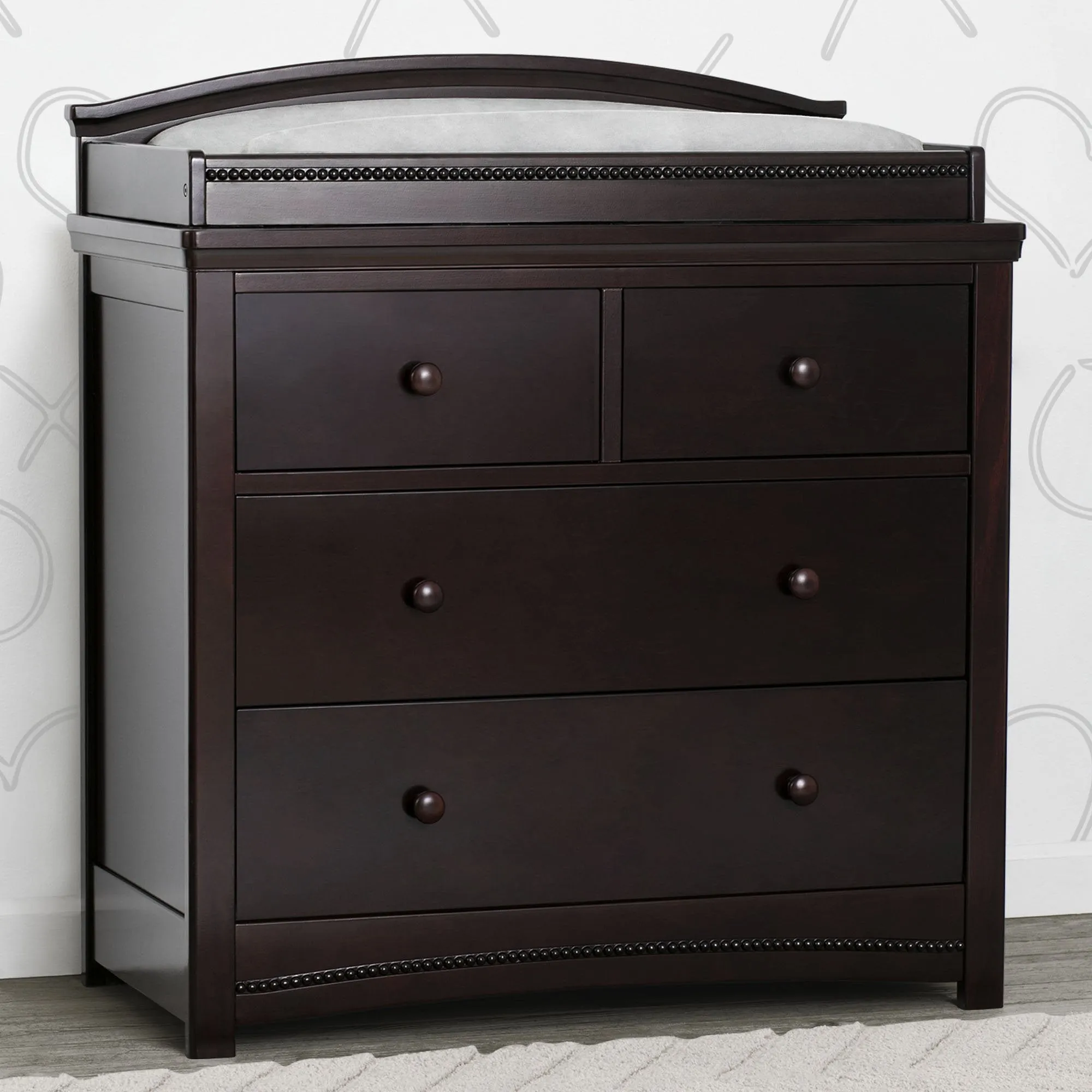 Emma 4 Drawer Dresser with Changing Top