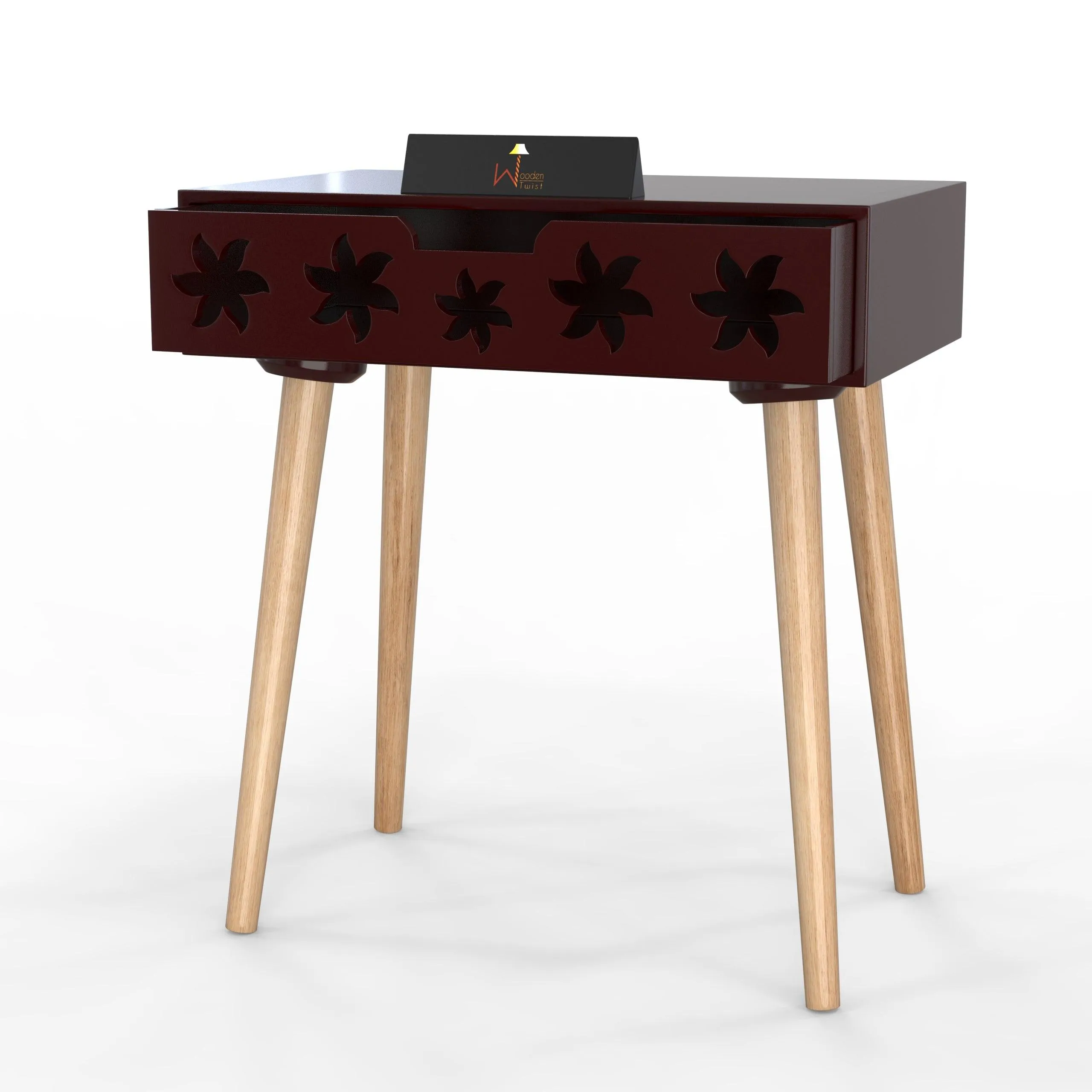 Estrella Wooden Bedside Table With Storage Drawer Nightstand