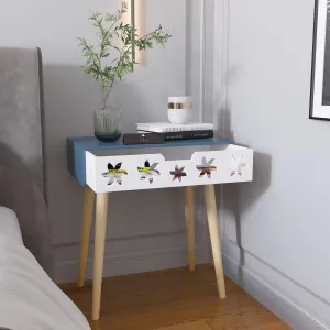 Estrella Wooden Bedside Table With Storage Drawer Nightstand