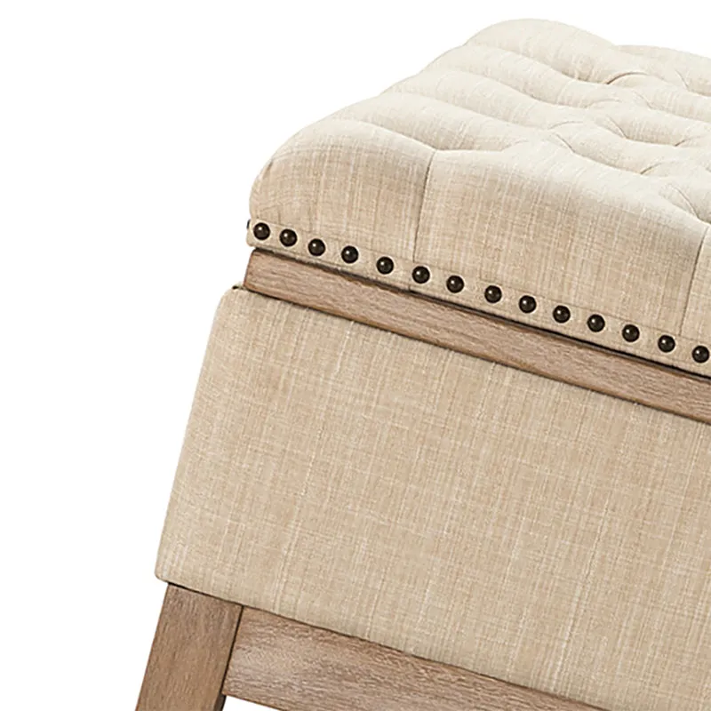 Flora Upholstered Storage Cocktail Ottoman