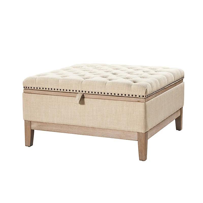 Flora Upholstered Storage Cocktail Ottoman