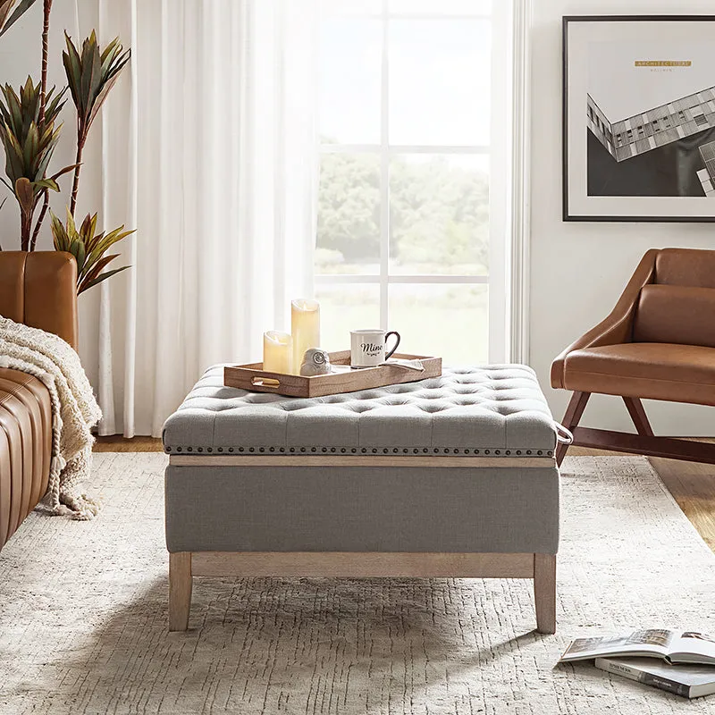 Flora Upholstered Storage Cocktail Ottoman