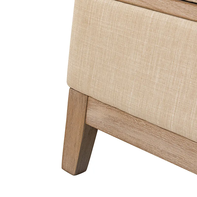 Flora Upholstered Storage Cocktail Ottoman