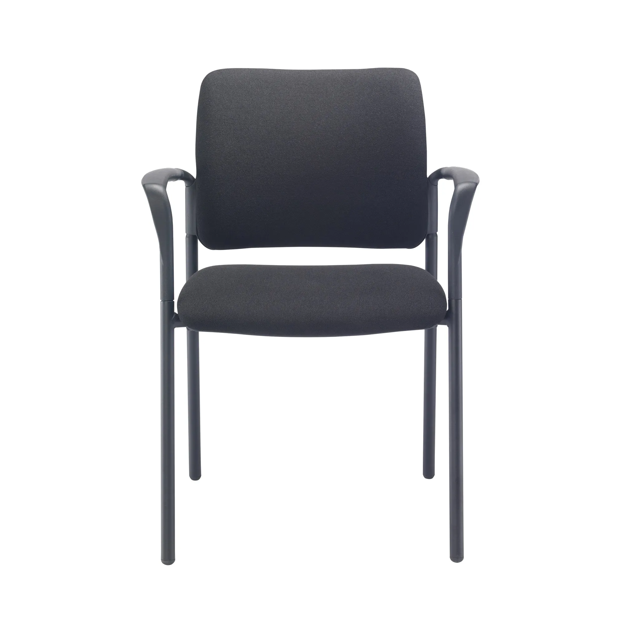 Florence Arm Chair 4 Leg Upholstered Black Frame