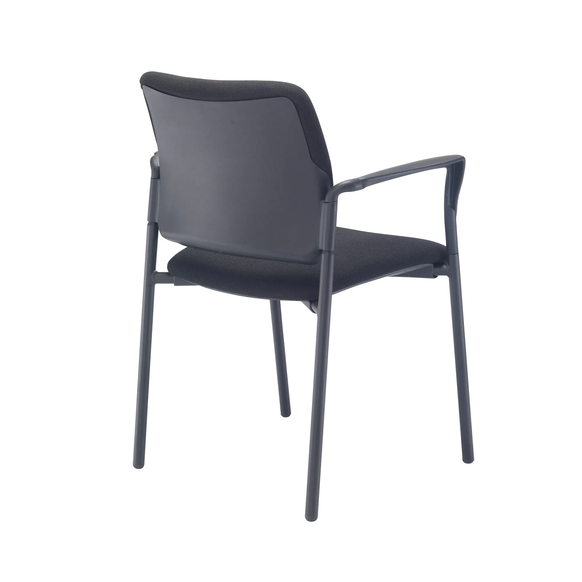 Florence Arm Chair 4 Leg Upholstered Black Frame