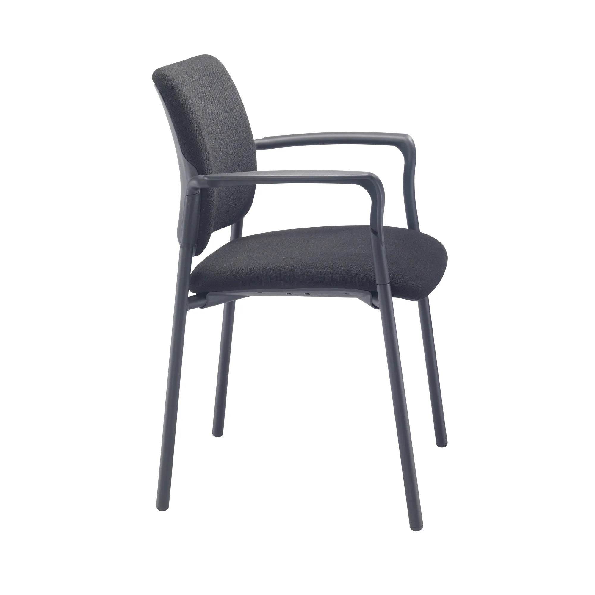 Florence Arm Chair 4 Leg Upholstered Black Frame