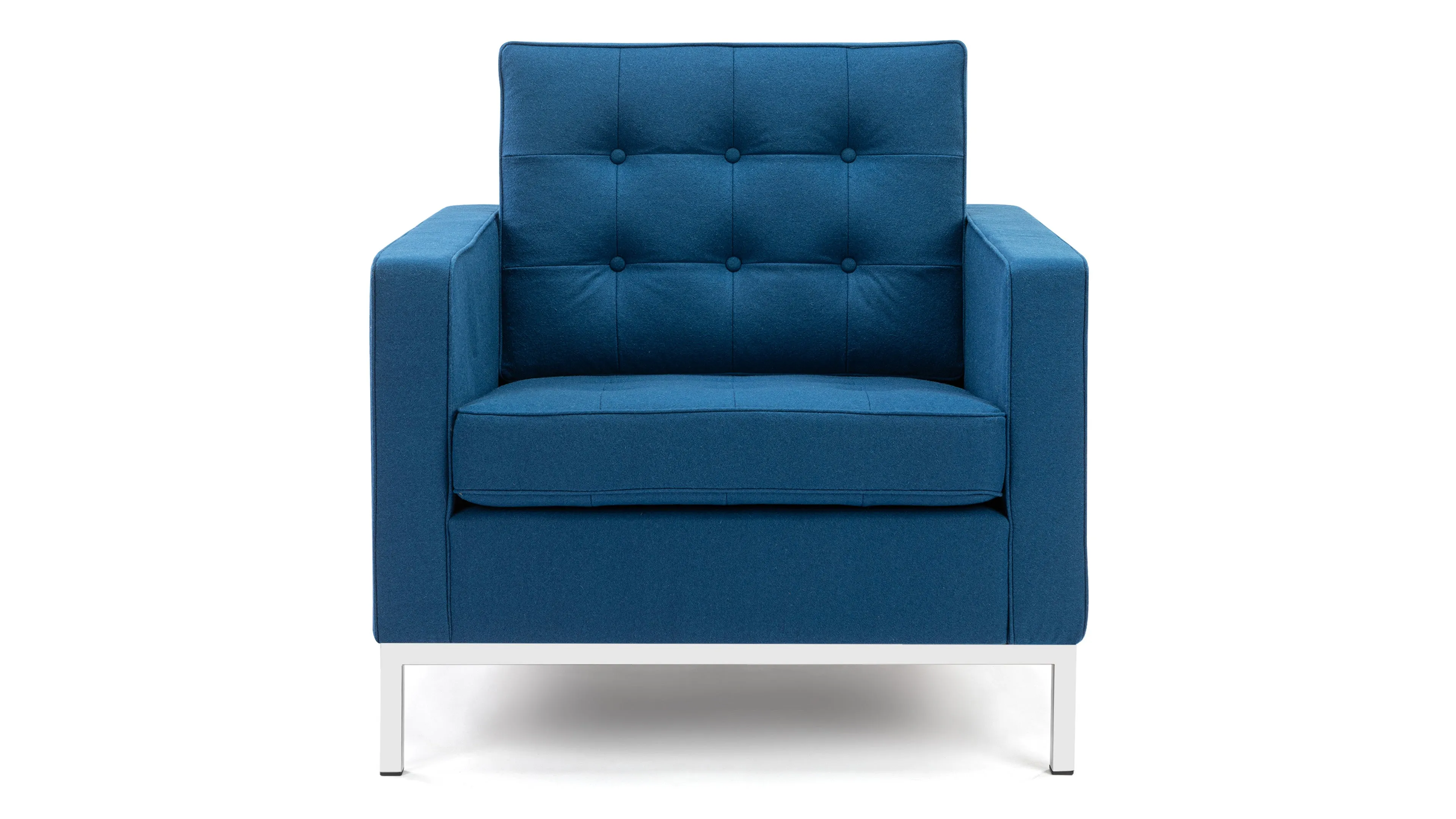 Florence - Florence Lounge Chair, Indigo Blue Wool