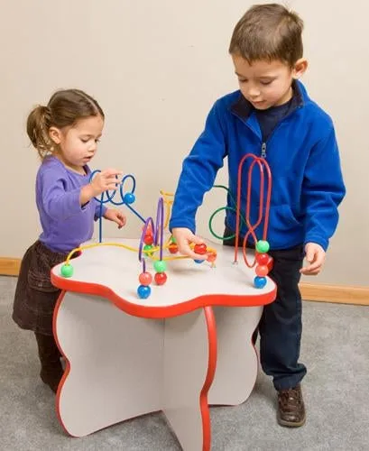 Flower Shaped Wire & Beads Game Play Table