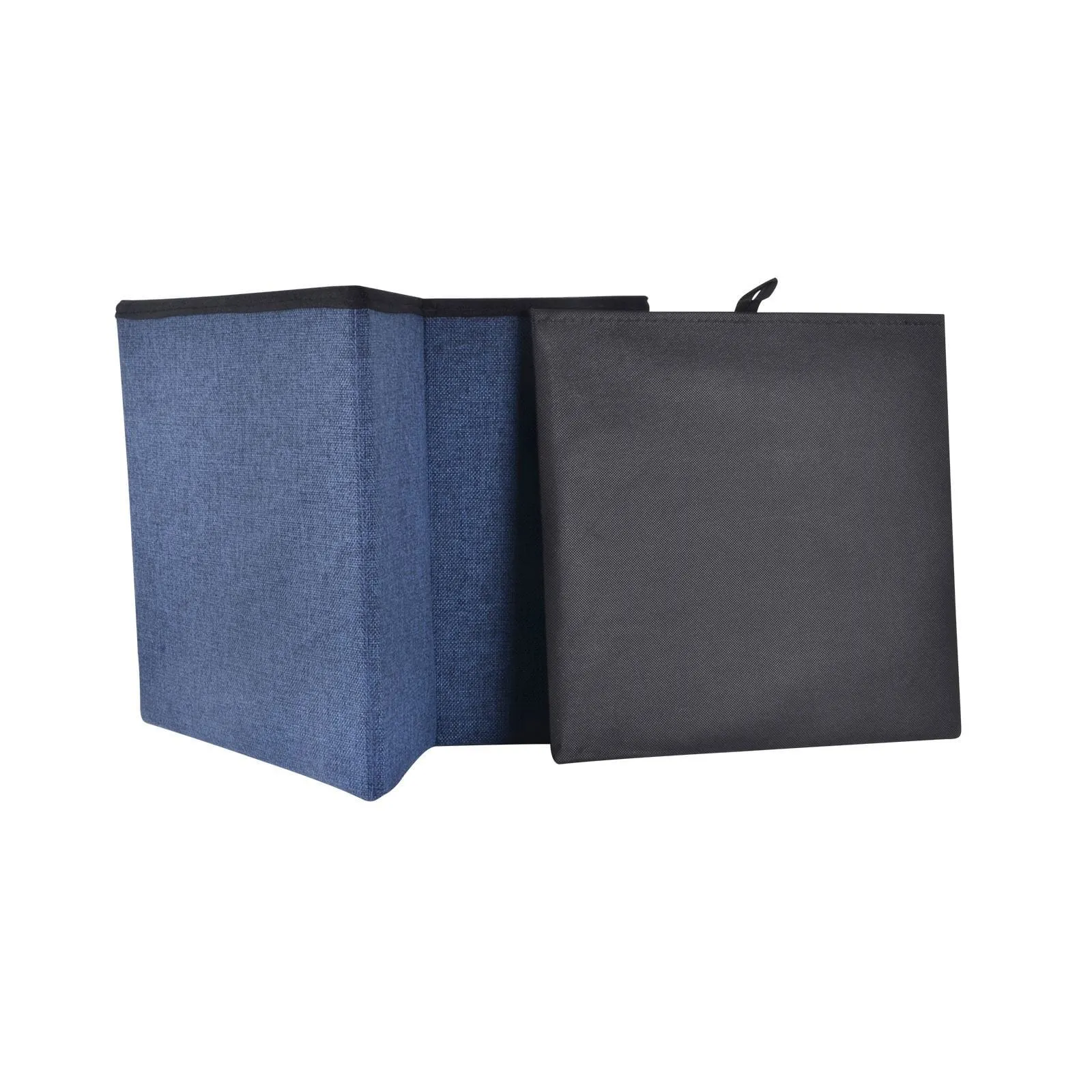 Folding Storage Ottoman Cube With Foam Lid Assorted Colours