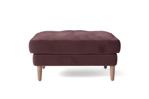 Gela Ottoman Grape Velvet