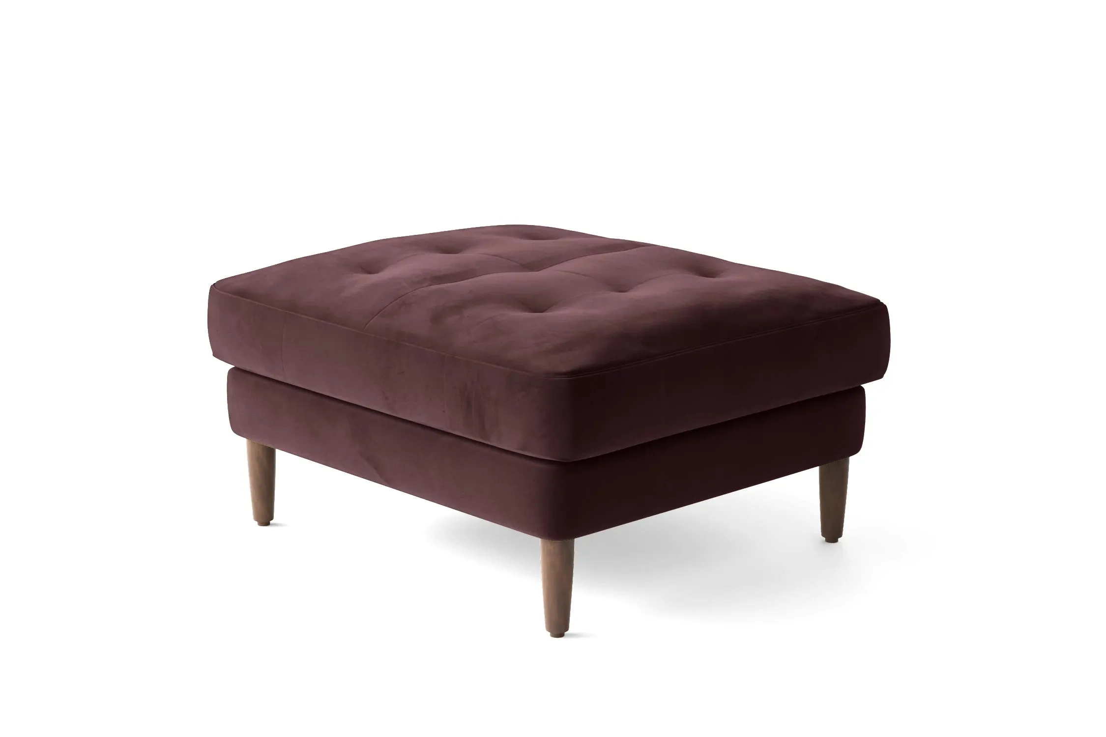 Gela Ottoman Grape Velvet