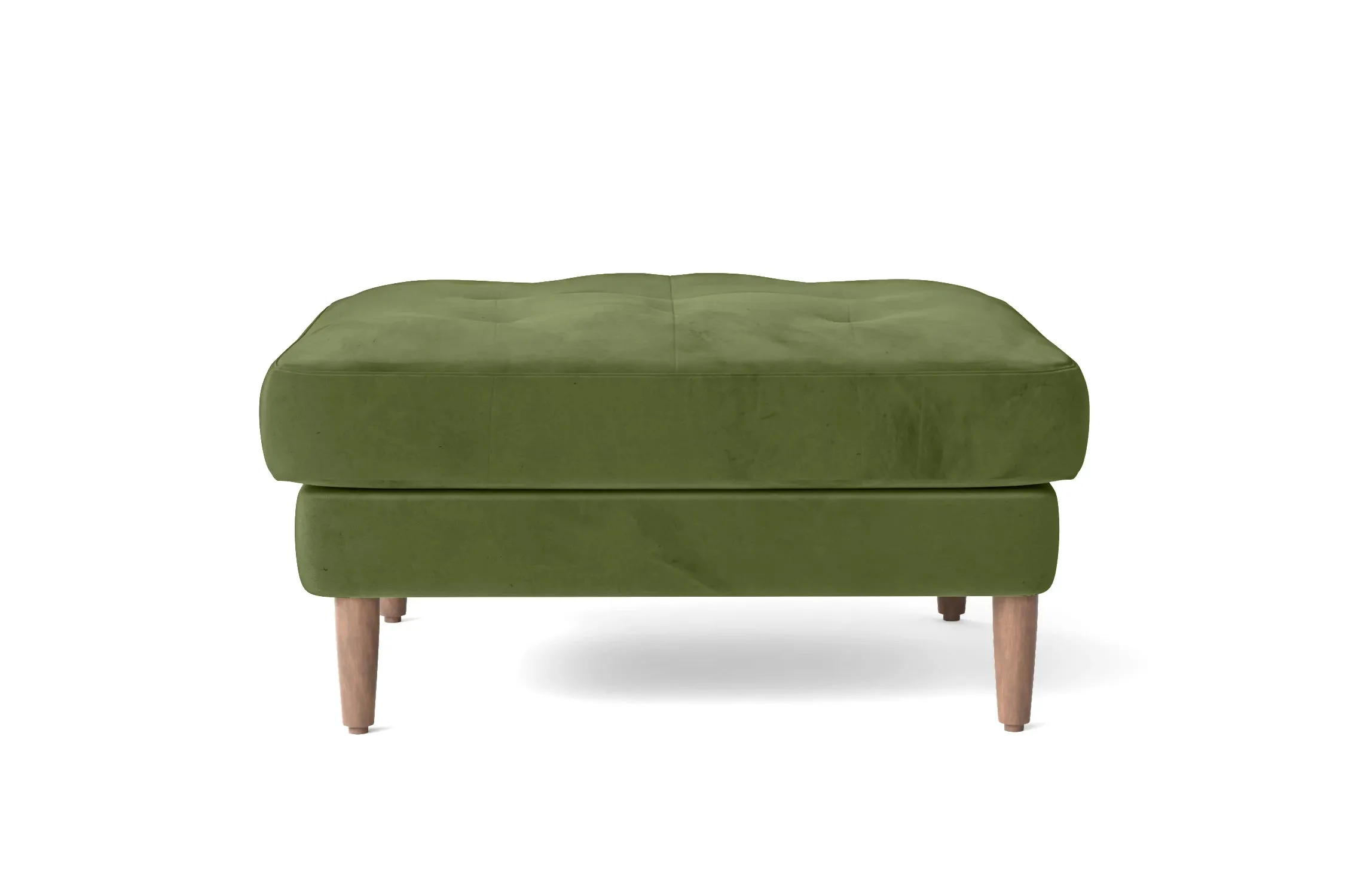 Gela Ottoman Lime Velvet