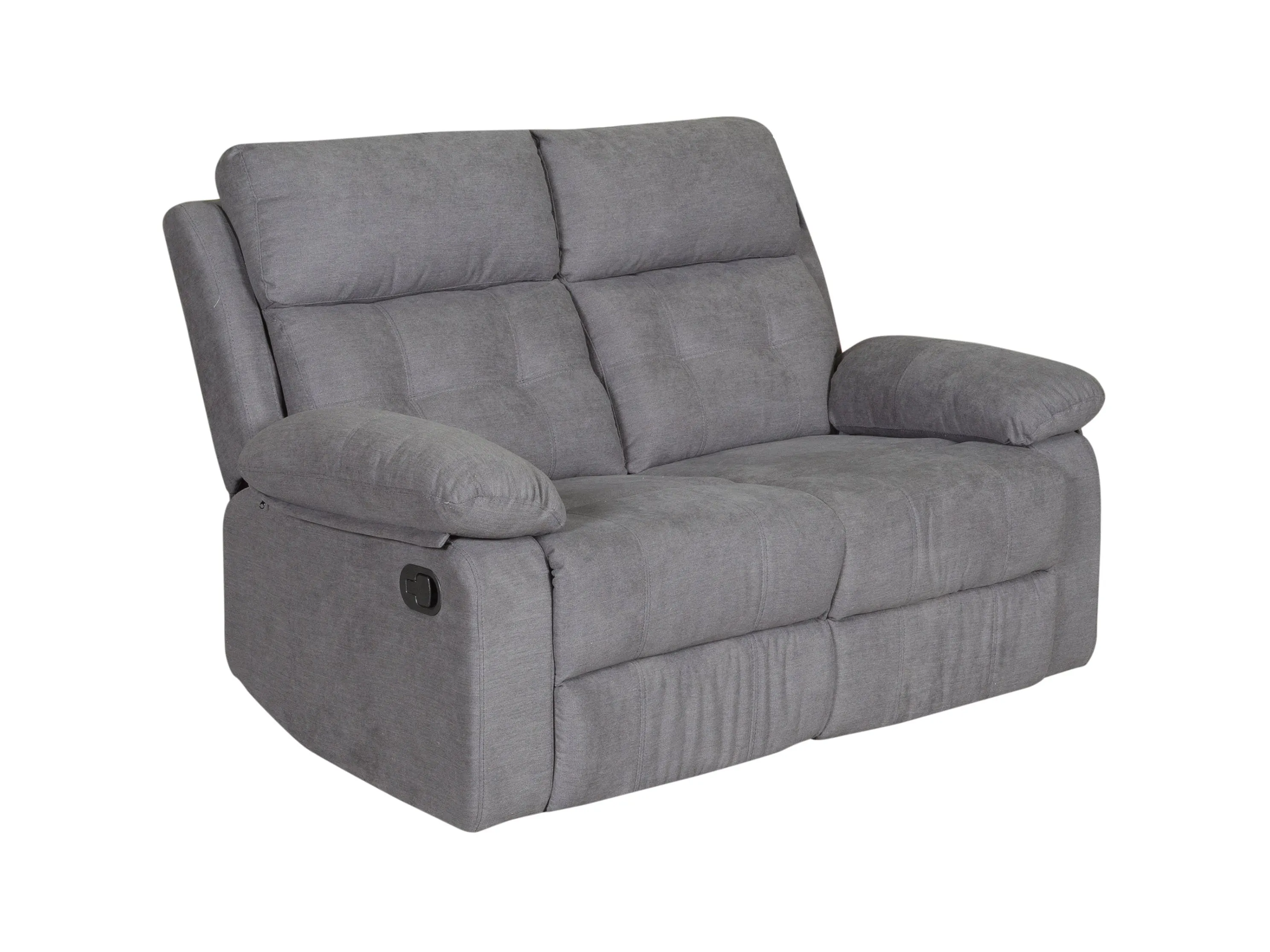 Grey 2 Seater Recliner Sofa