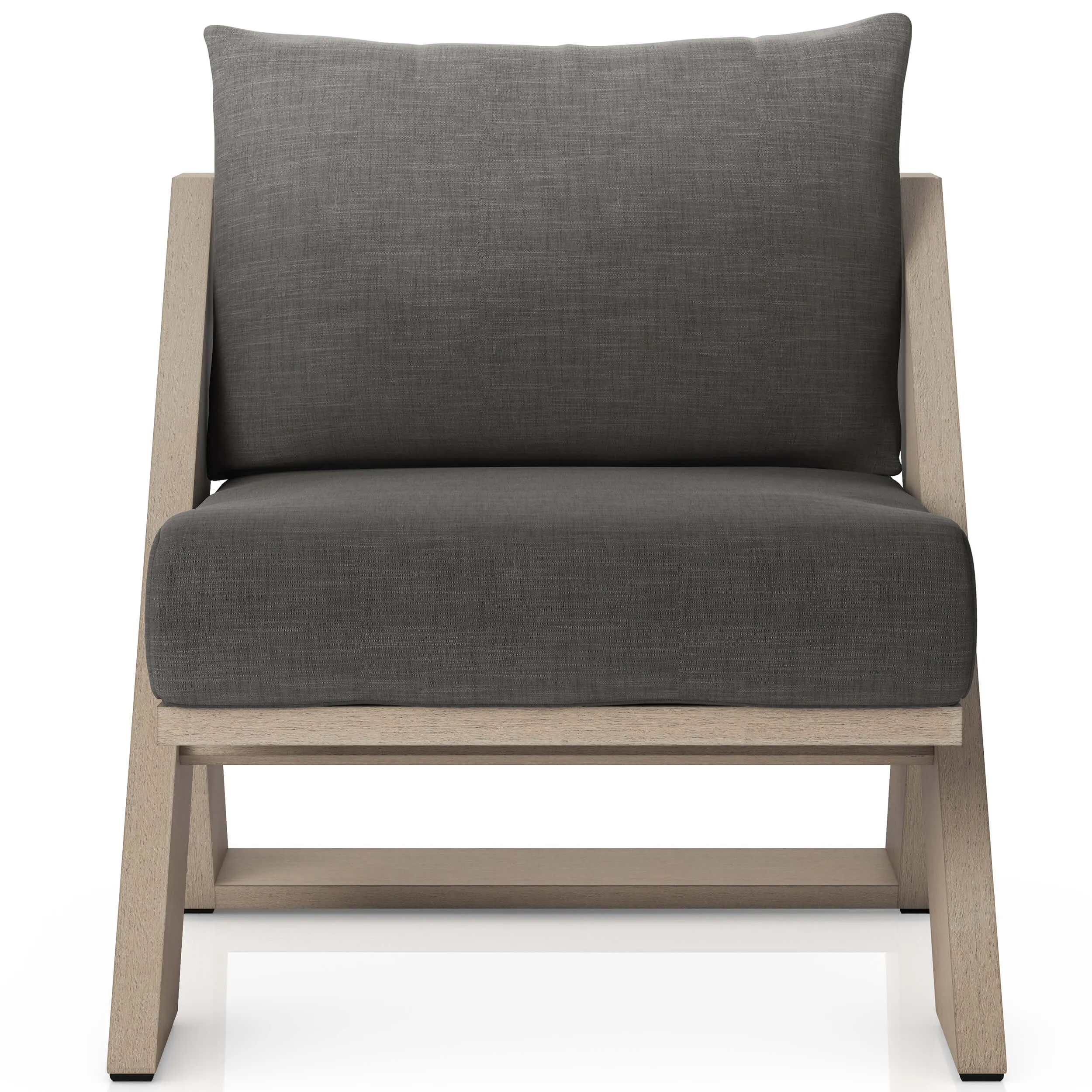 Hagen Outdoor Chair, Charcoal/Wash Brown