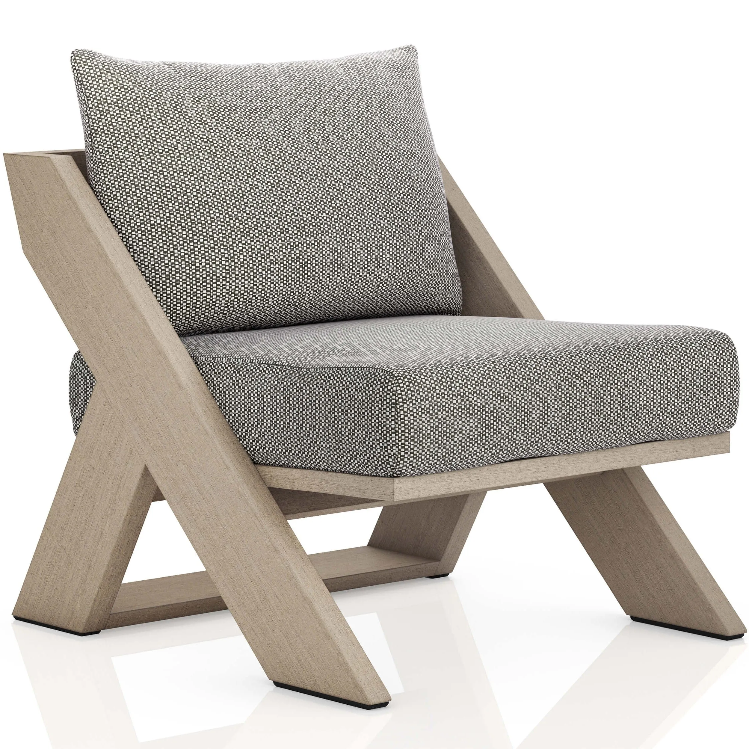 Hagen Outdoor Chair, Faye Ash/Wash Brown