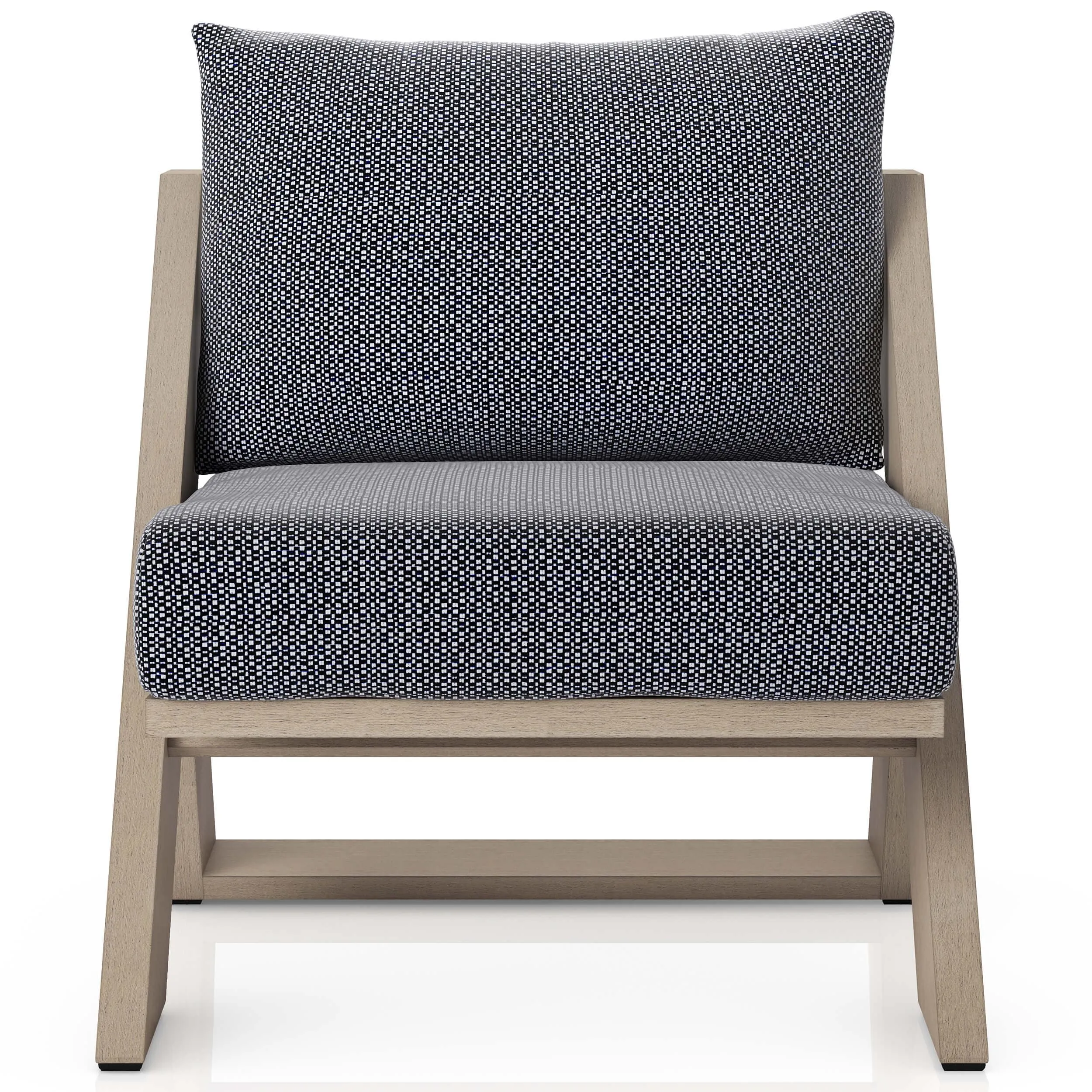 Hagen Outdoor Chair, Faye Navy/Wash Brown