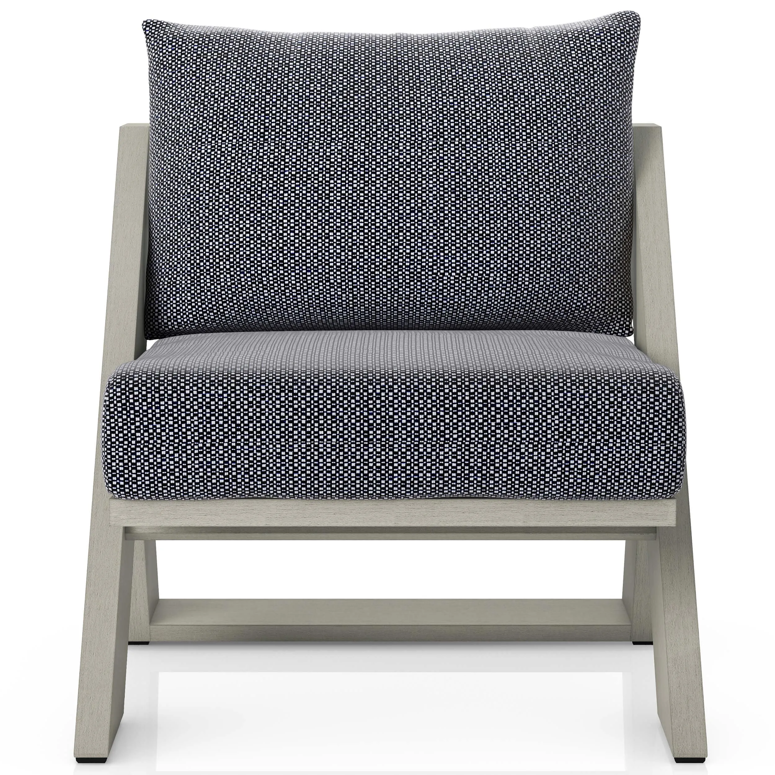 Hagen Outdoor Chair, Faye Navy/Weathered Grey