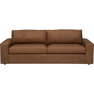 Halston Leather Sofa, Lukas Ranch