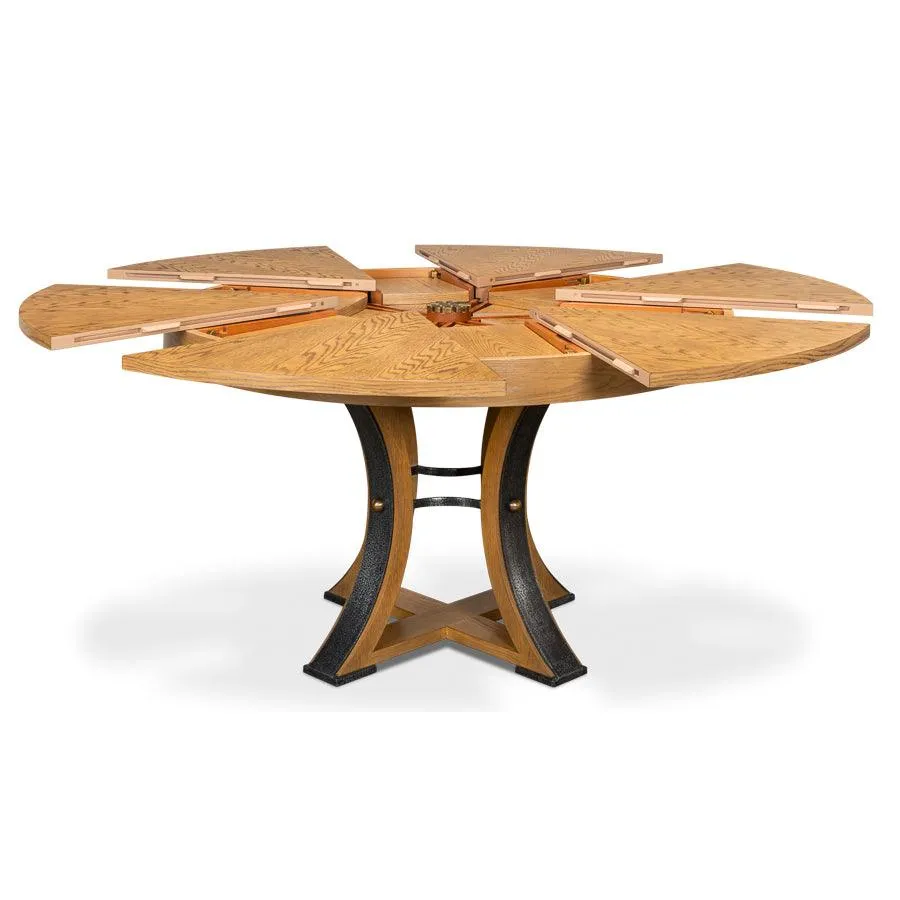 Heather Beige Tower Jupe Dining Table