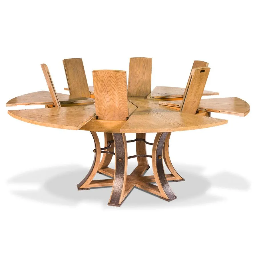 Heather Beige Tower Jupe Dining Table