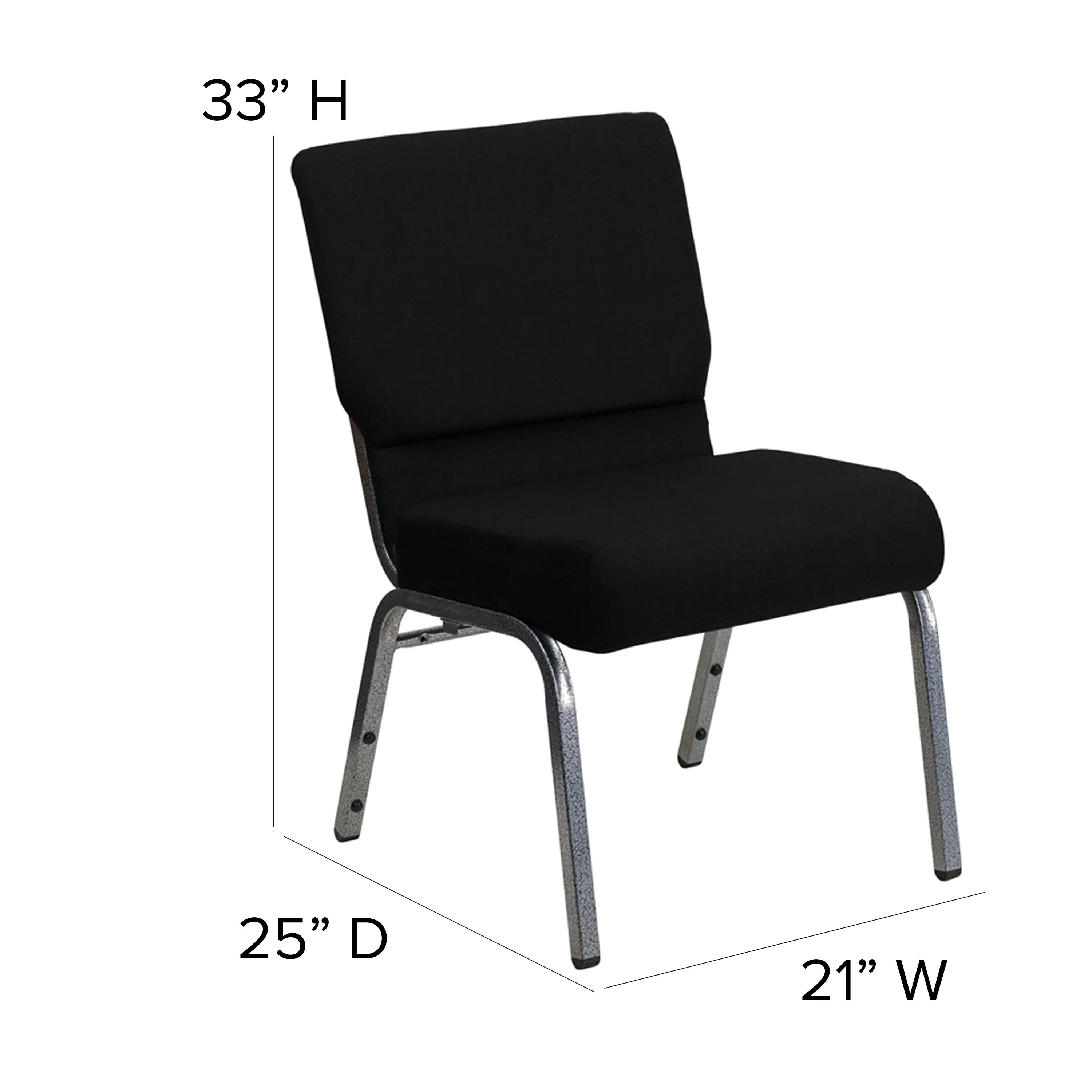 HERCULES Series Auditorium Chair - Stacking Padded Chair - 21inch Wide Seat