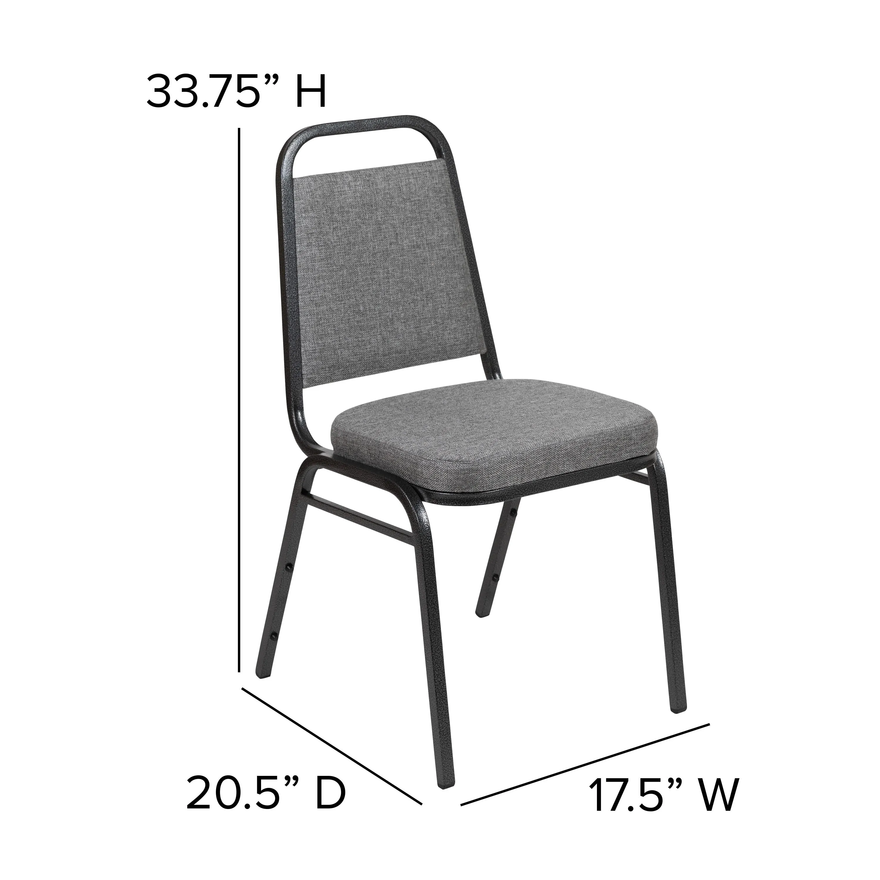 HERCULES Series Trapezoidal Back Stacking Banquet Chair with 2.5" Thick Seat