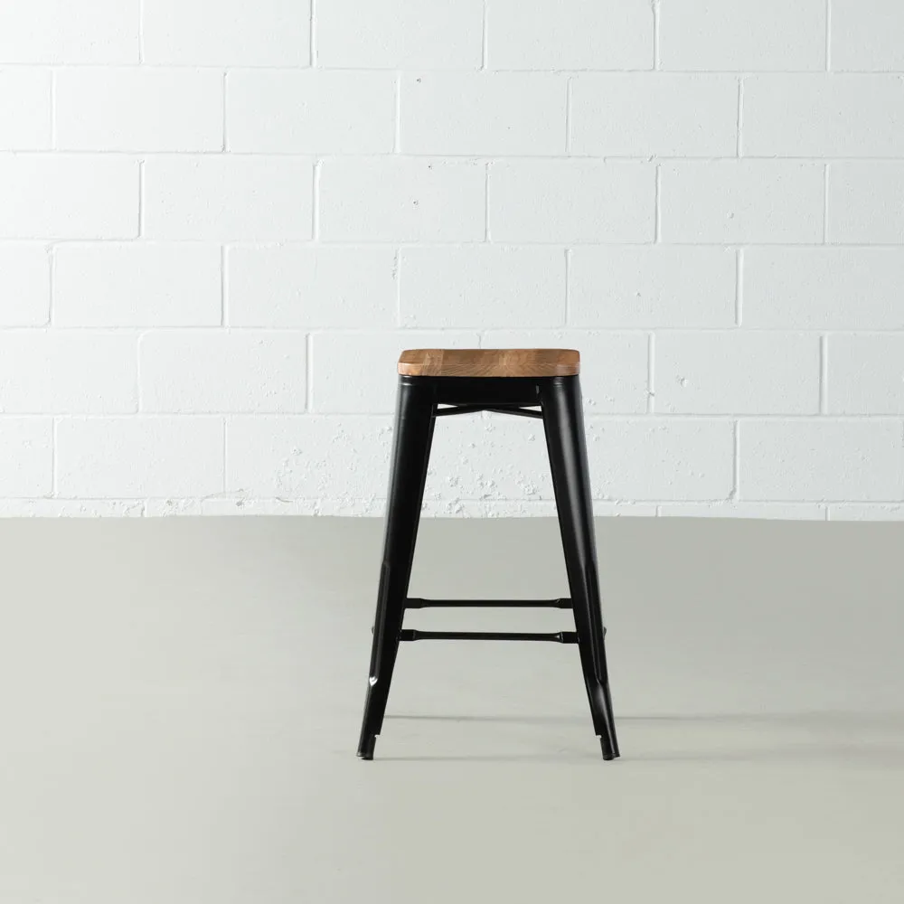 INDUSTRIE - Black Counter Stool (65 cm)