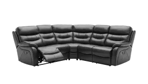 James Large Double Power Recliner Leather Corner Sofa