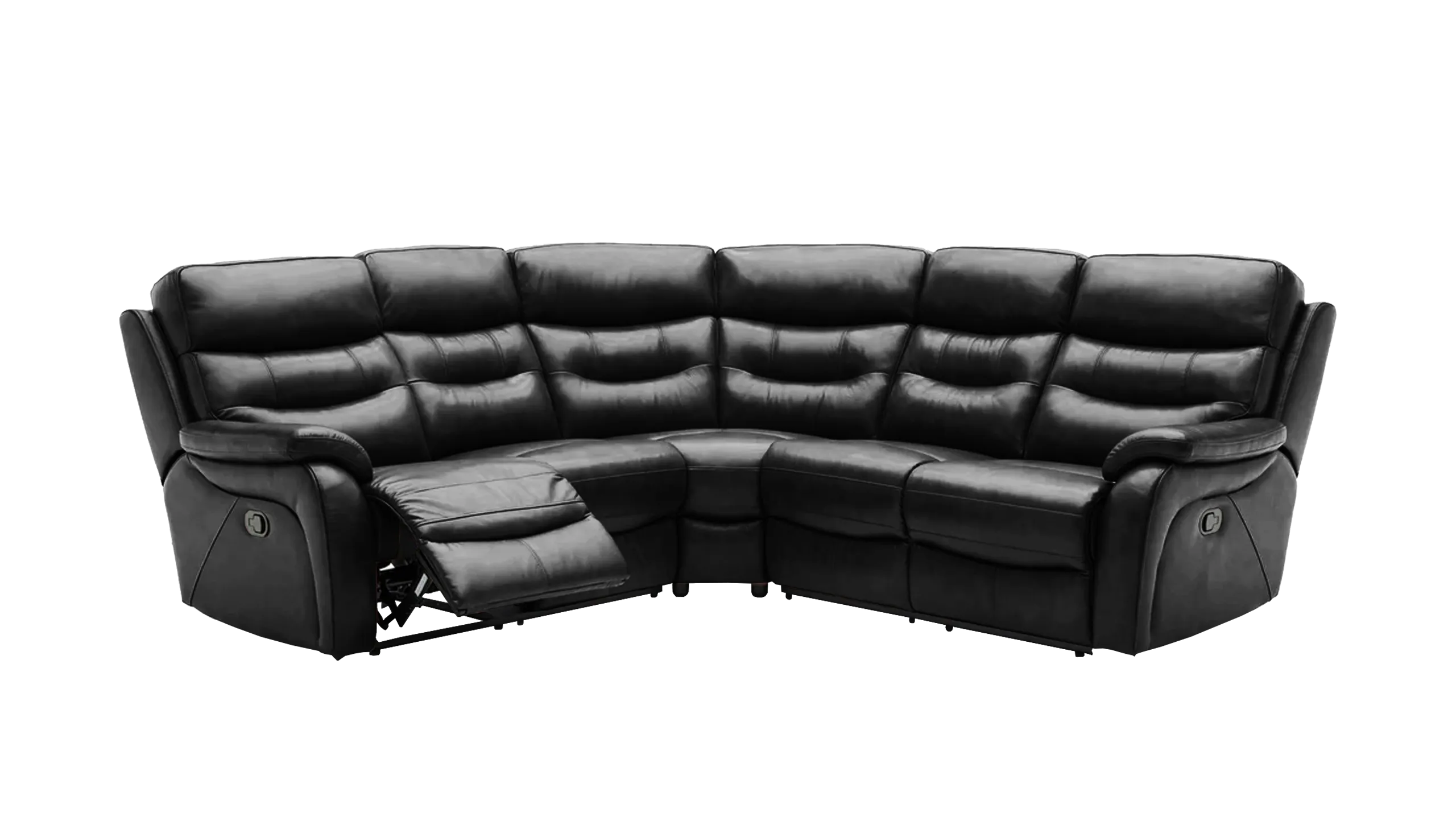 James Large Double Power Recliner Leather Corner Sofa