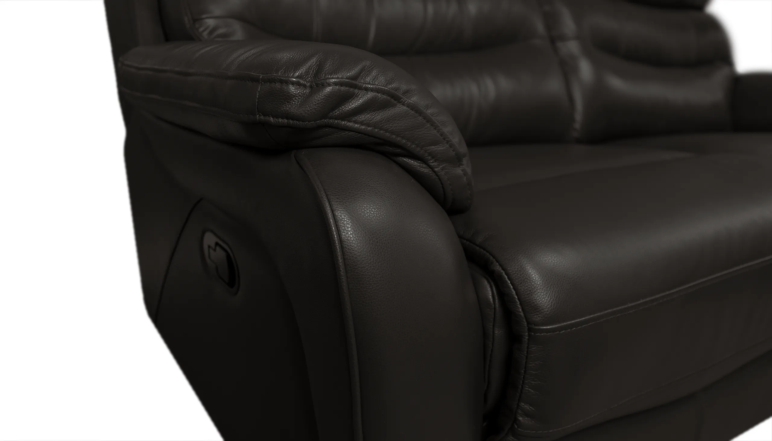 James Large Double Power Recliner Leather Corner Sofa