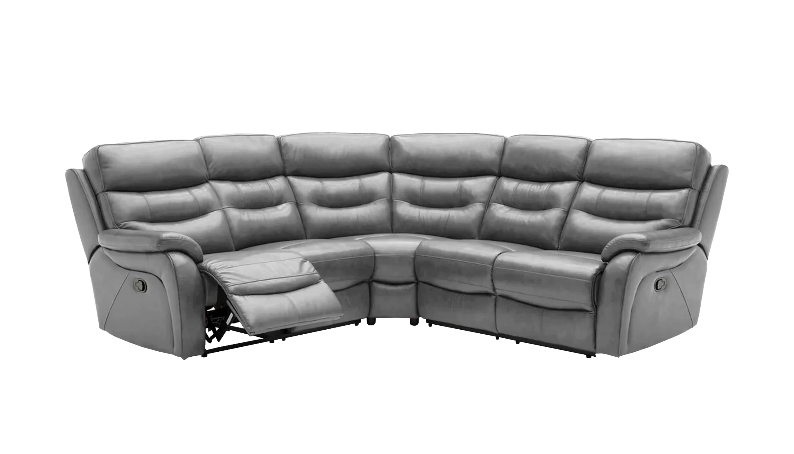 James Large Double Power Recliner Leather Corner Sofa