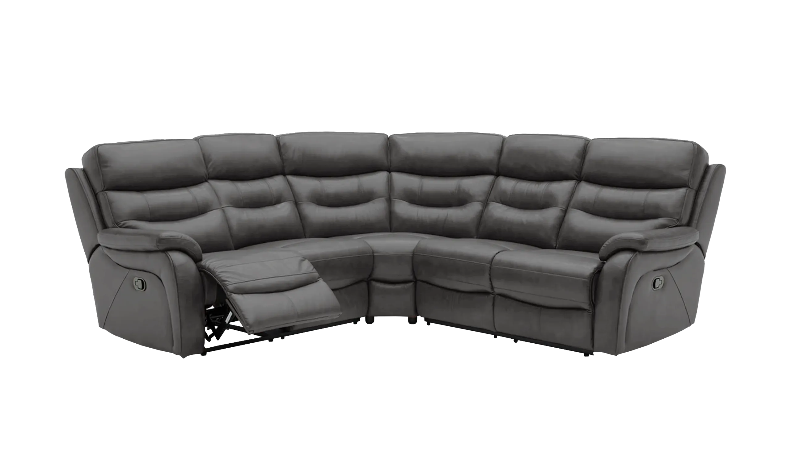 James Large Double Power Recliner Leather Corner Sofa