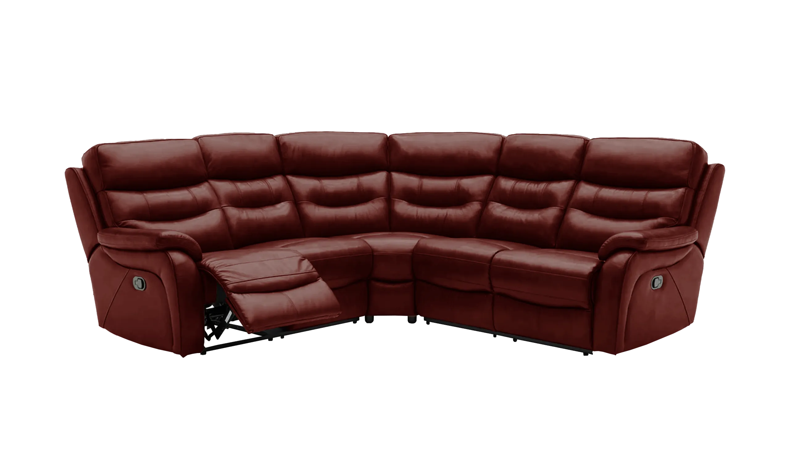 James Large Double Power Recliner Leather Corner Sofa