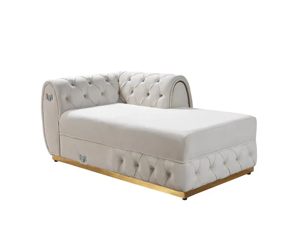 Jessie Velvet Double Chaise Sectional