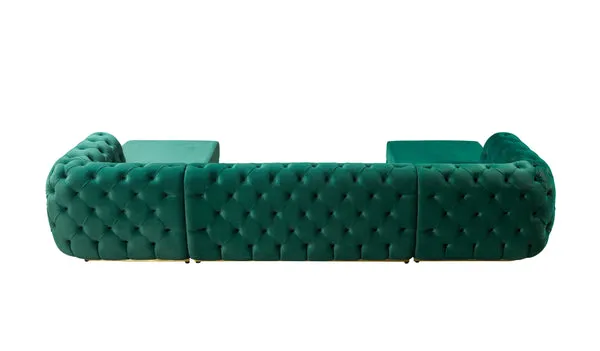 Jessie Velvet Double Chaise Sectional