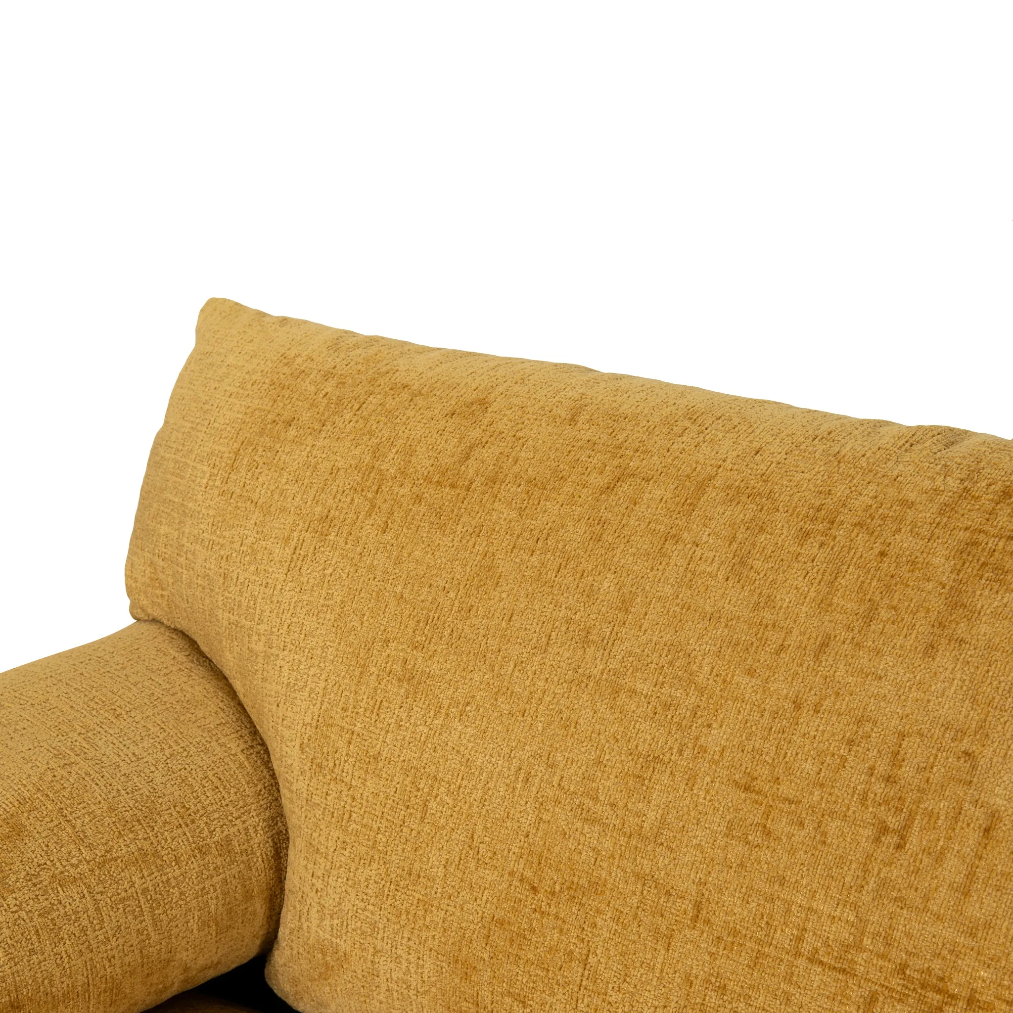 Jordie 3 Seater Fabric Sofa - Ochre