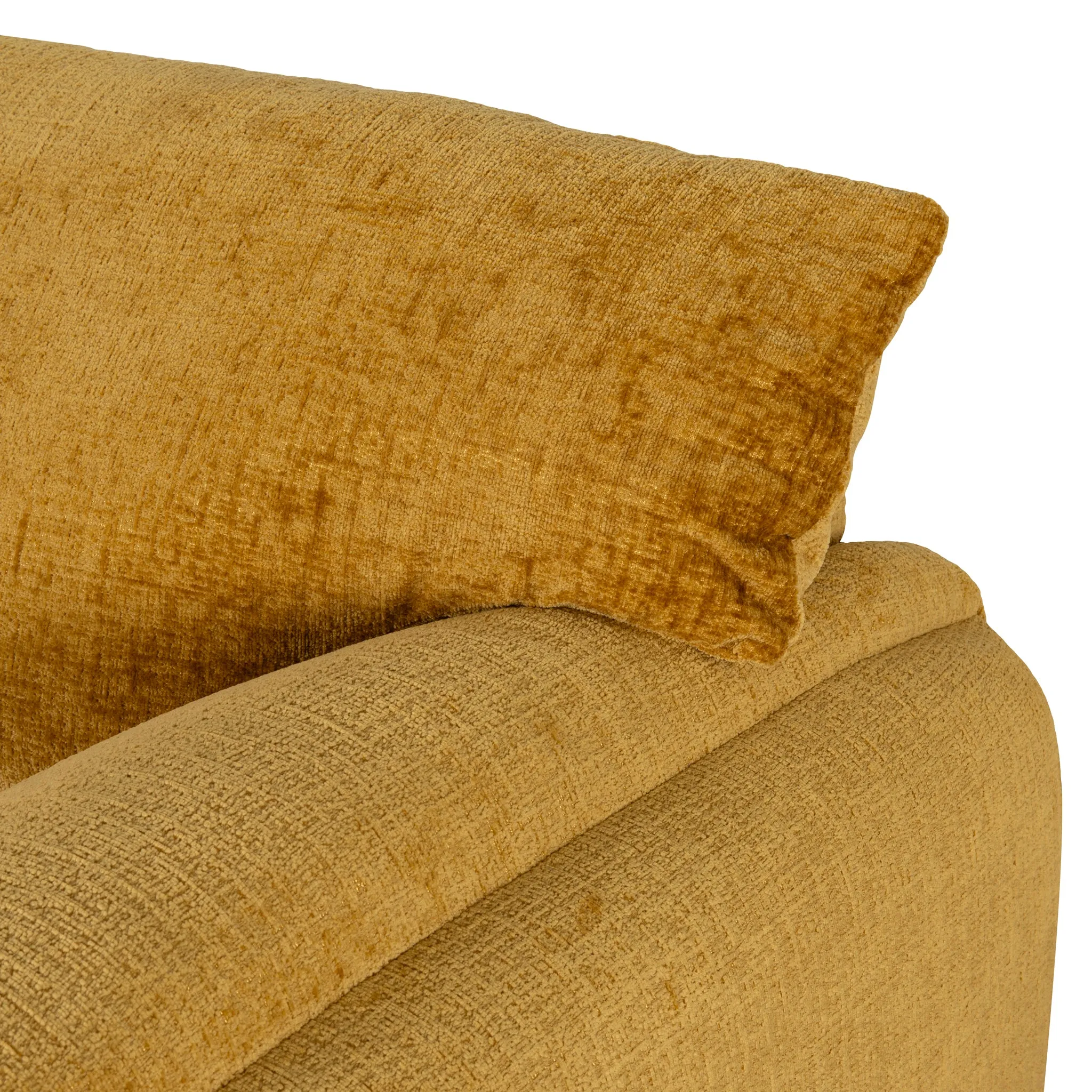 Jordie 3 Seater Fabric Sofa - Ochre