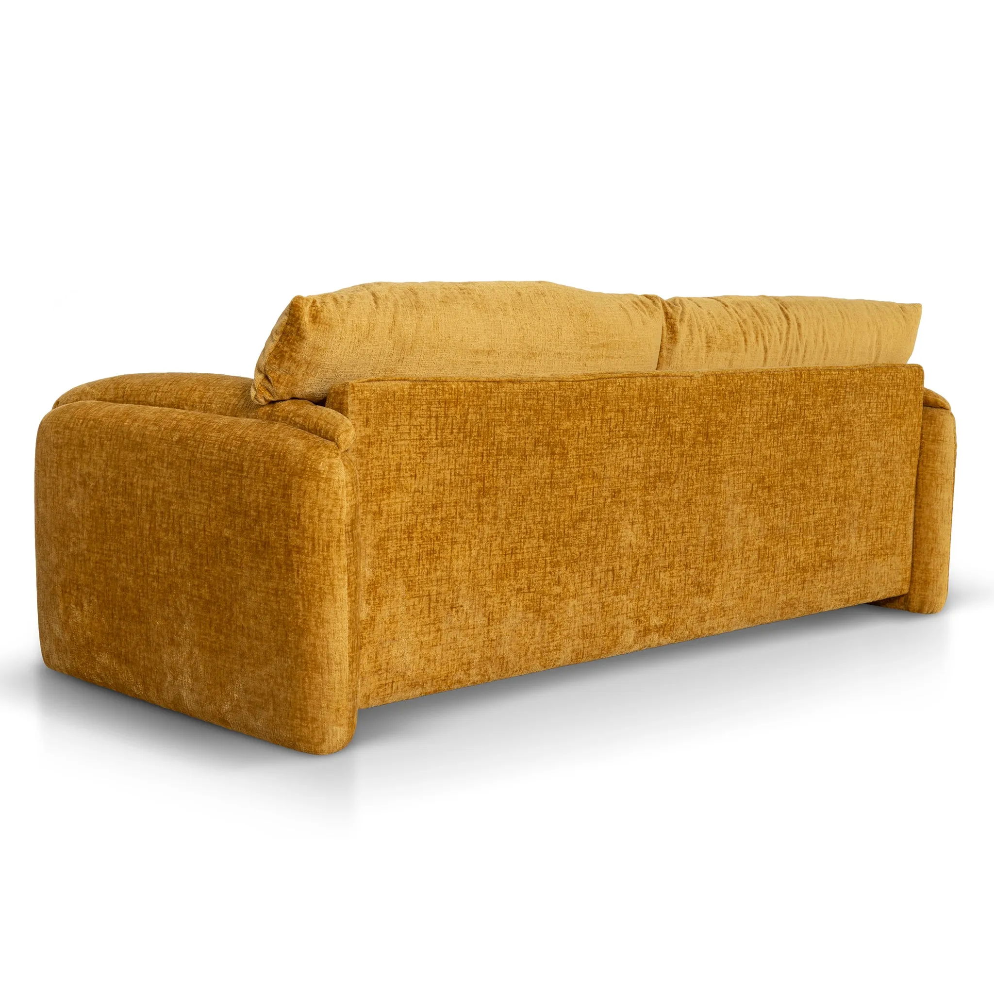 Jordie 3 Seater Fabric Sofa - Ochre