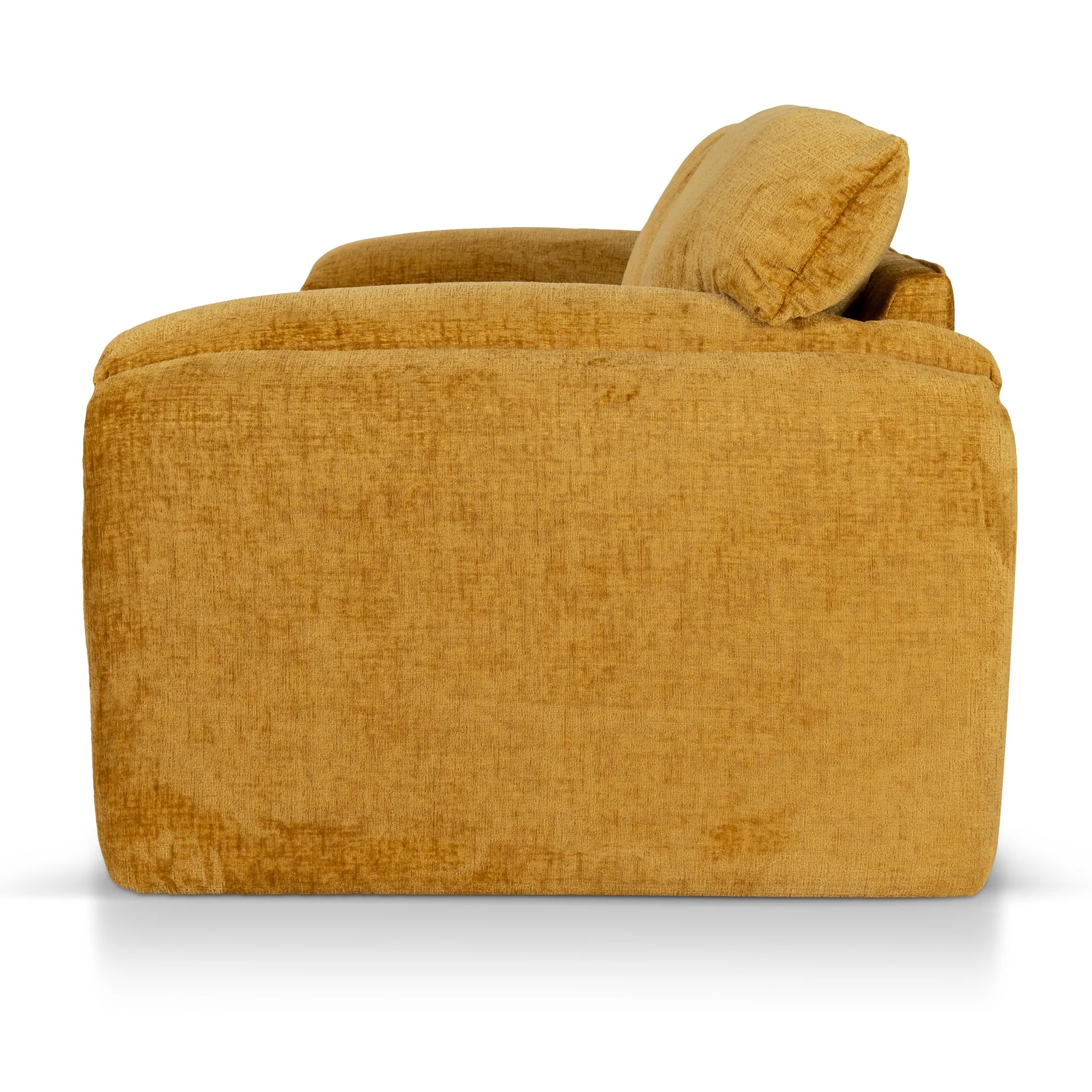 Jordie 3 Seater Fabric Sofa - Ochre