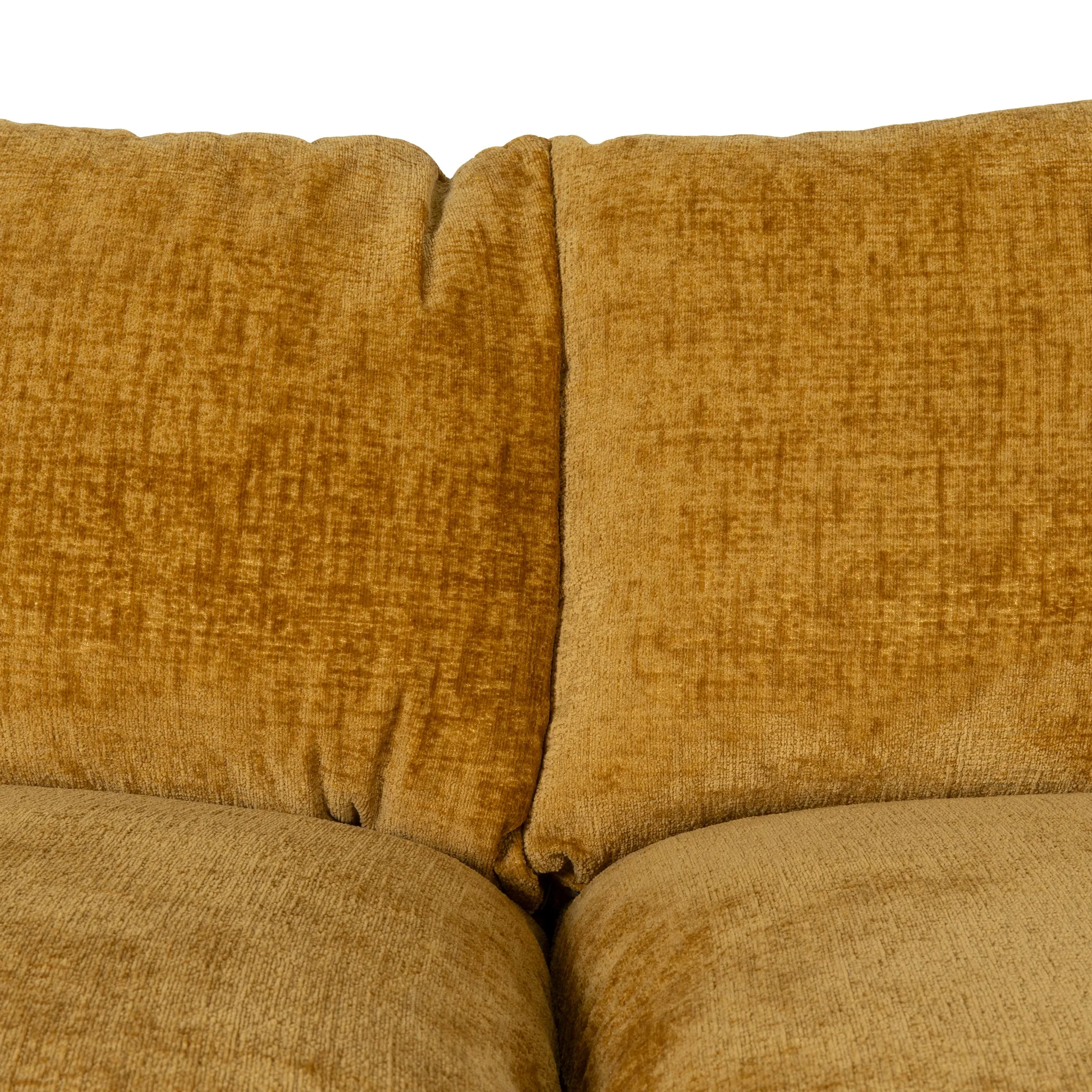 Jordie 3 Seater Fabric Sofa - Ochre