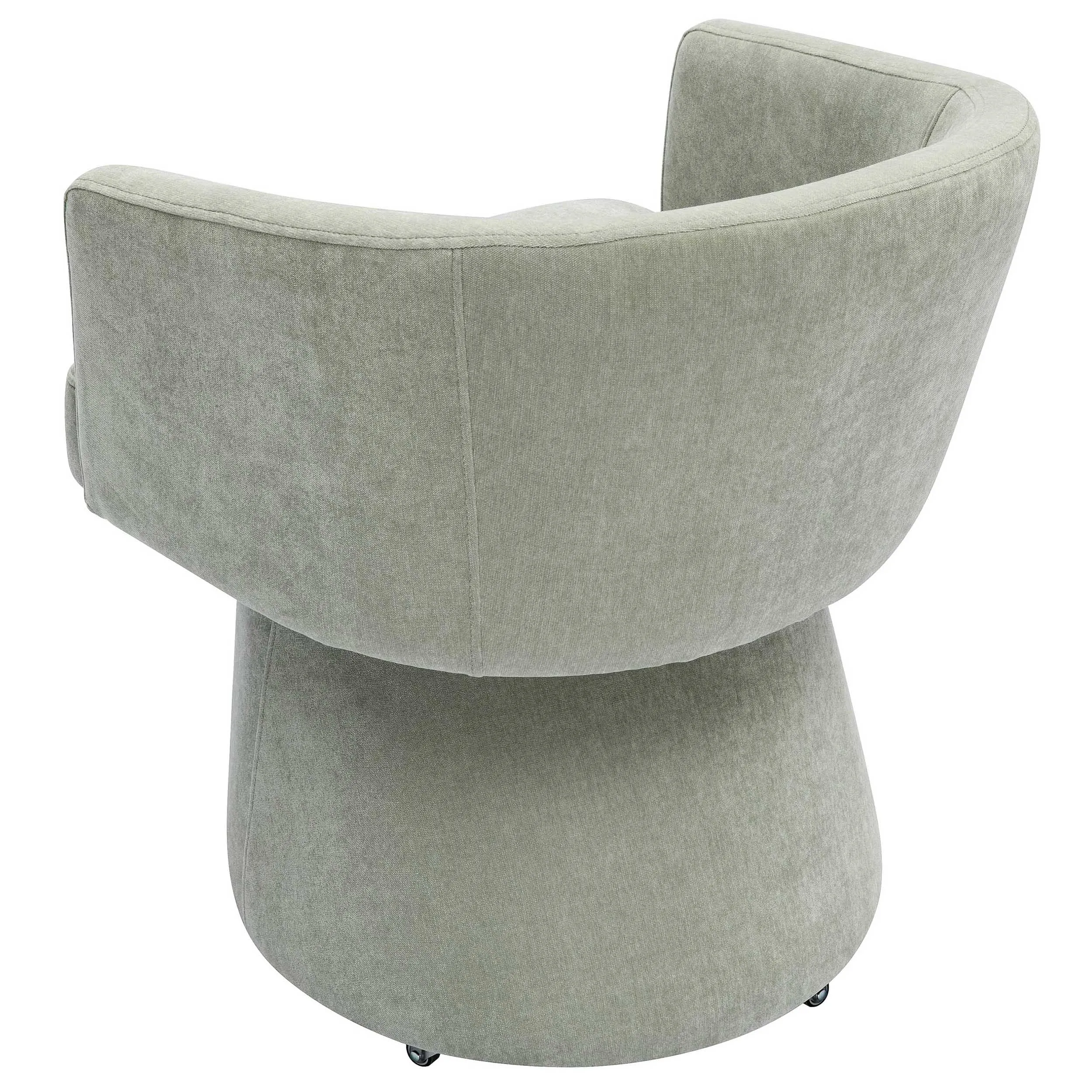 Kristen Rolling Desk Chair, Light Green